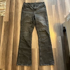 American Eagle black straight leg jeans 4